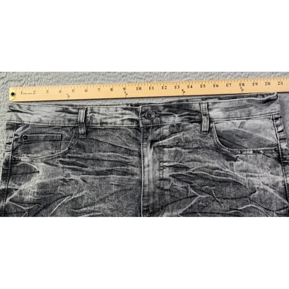Southpole Jeans Mens Size 42X30 (41X28) Skinny Acid Wash Distressed Streetwear